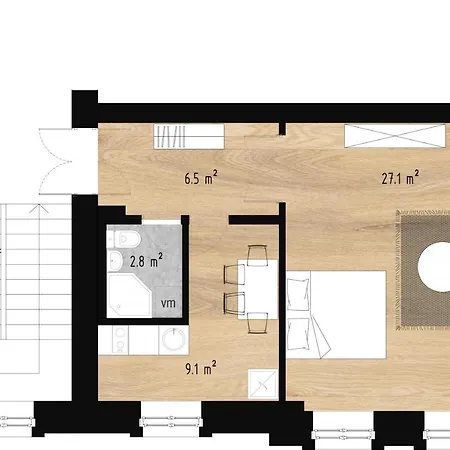 Appartement Cozy Storie's Ap, 47,2sqm, Renovated 2020, Free Parking